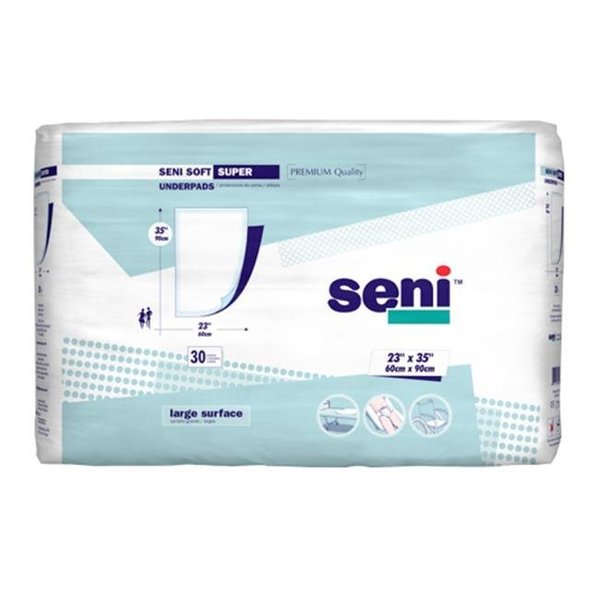 Seni Seni S-0330-US1 Soft Super Underpads; 23 x 35 in. Pack of 60 S-0330-US1